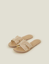 Bella Beaded Sliders Gold